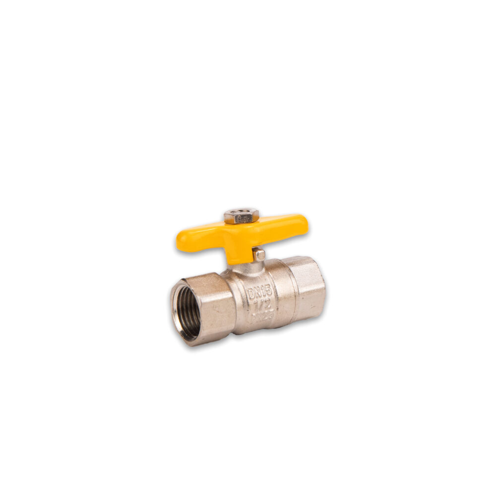 Foam Flow Brass Forged Butterfly Ball Valve Chrome Plated