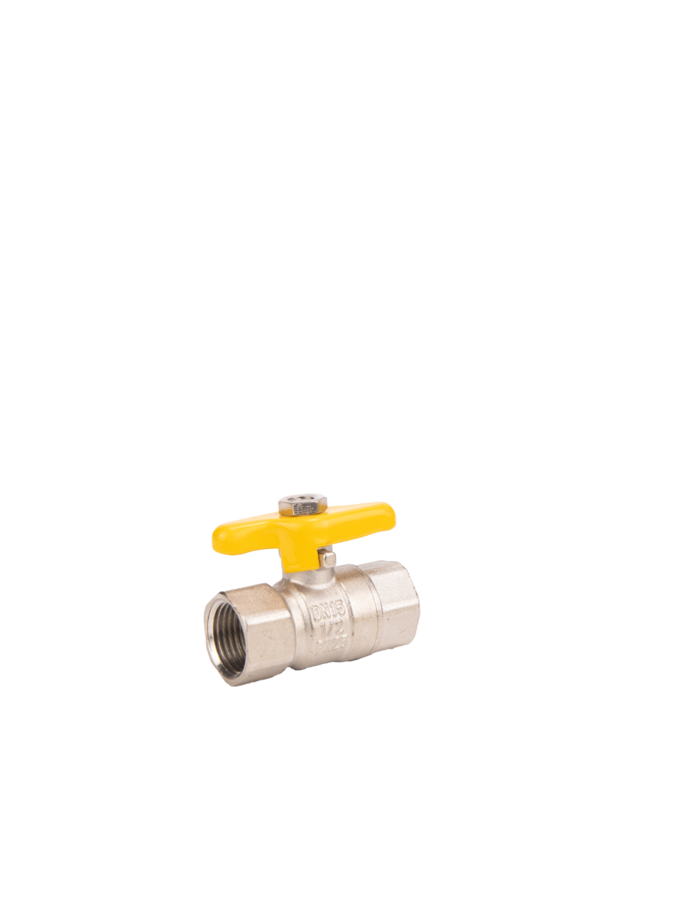 Foam Flow Brass Forged Butterfly Ball Valve Chrome Plated - Image 2