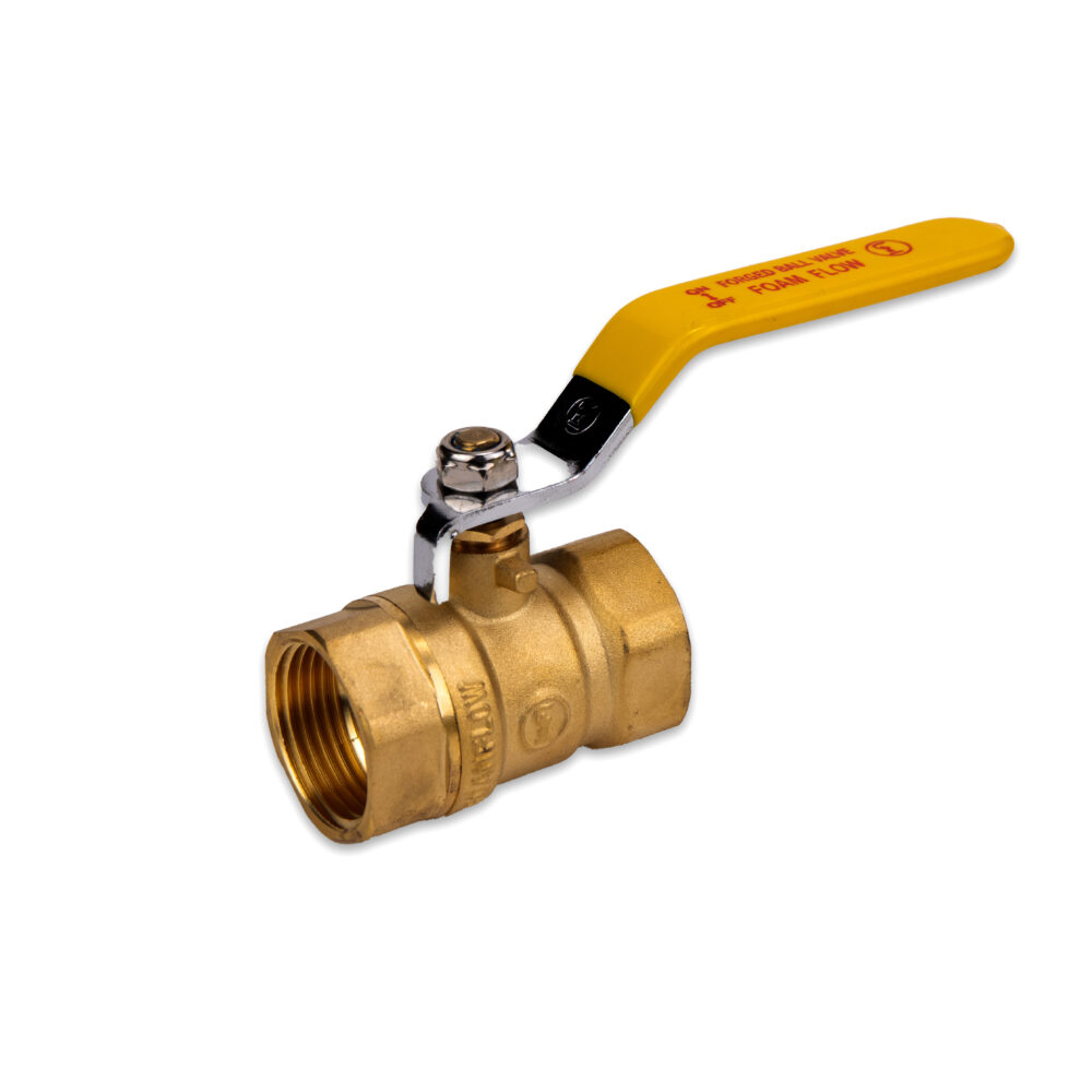 Foam Flow Brass Forged Ball Valve